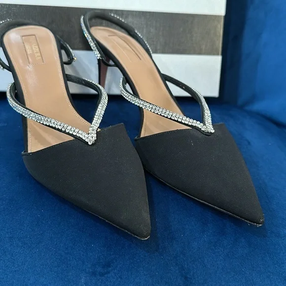 Aquazzura Eden crystal pumps size 40 USA 9.5